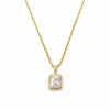 Rose Soleil - Shop online - collane da donna con catenina a treccia placcata oro e ciondolo con zirconi bianchi - Cenerentola