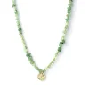 Rose Soleil - Tienda online - collares de mujer - piedras naturales de aventurina con colgante chapado en oro - Roma
