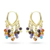 Rose Soleil - Shop online - orecchini da donna - tipologia ad anello placcati oro con cascata di zirconi multicolor - Malaga