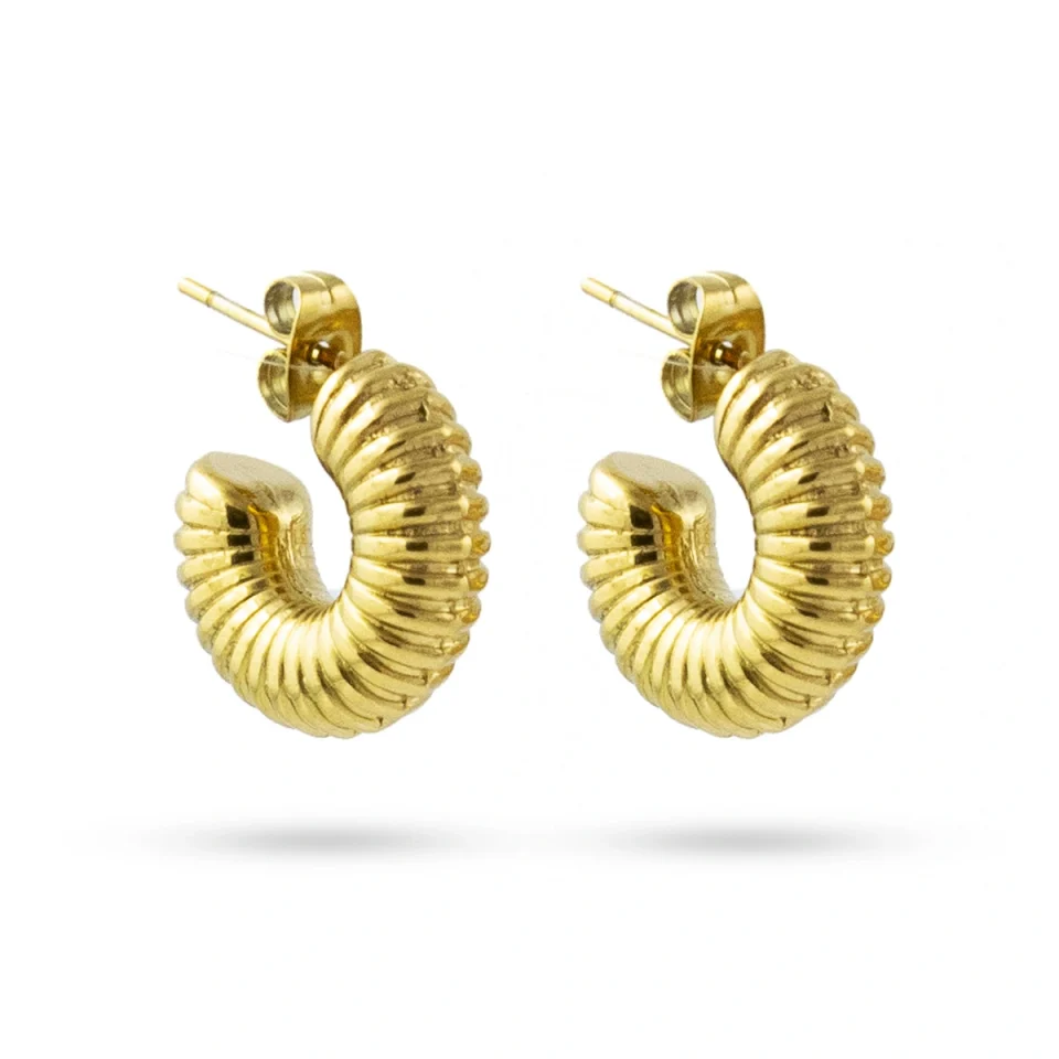 Rose Soleil - Shop online - orecchini da donna - tipologia bold e gold placcati oro - Brioches