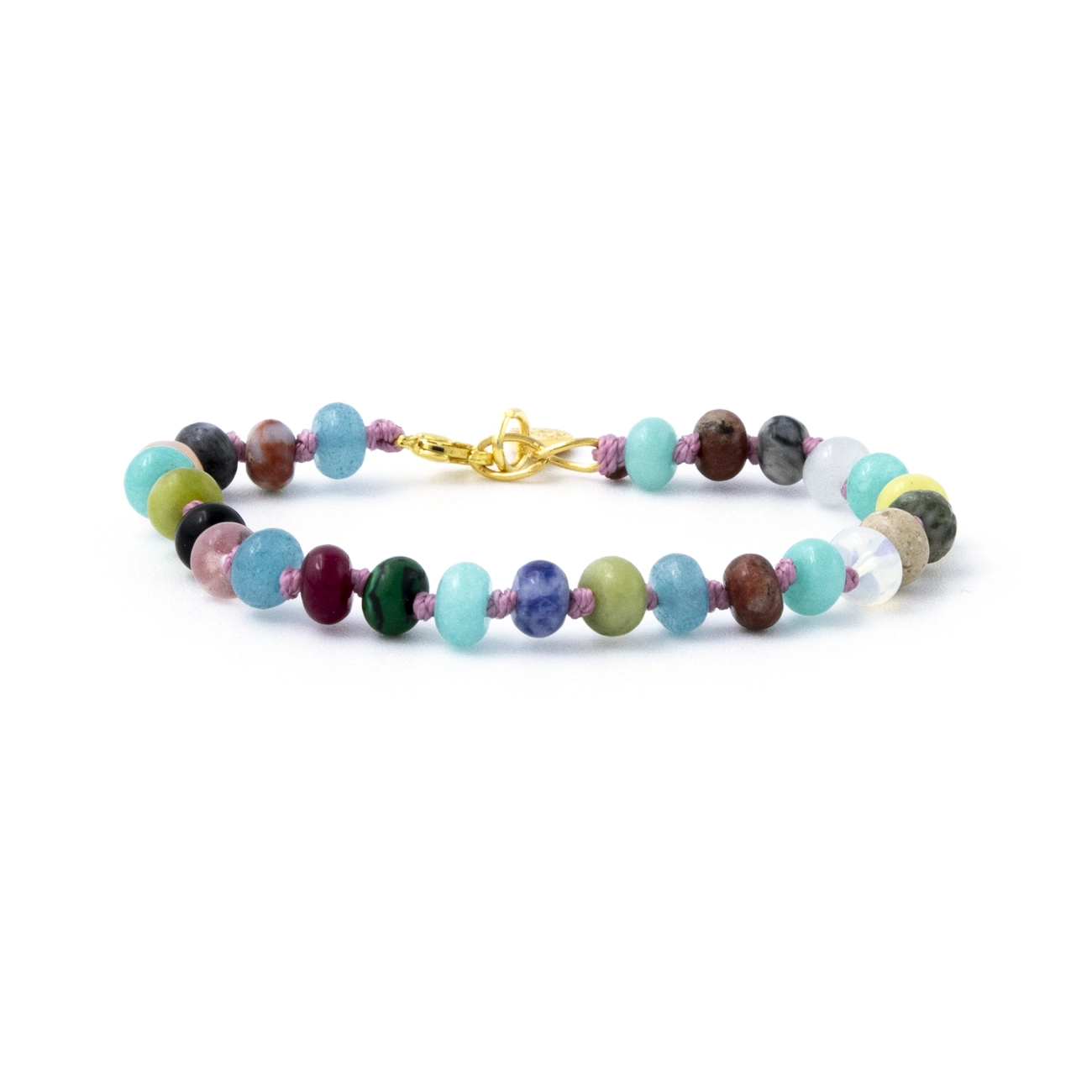 Bracciale donna pietre multicolor