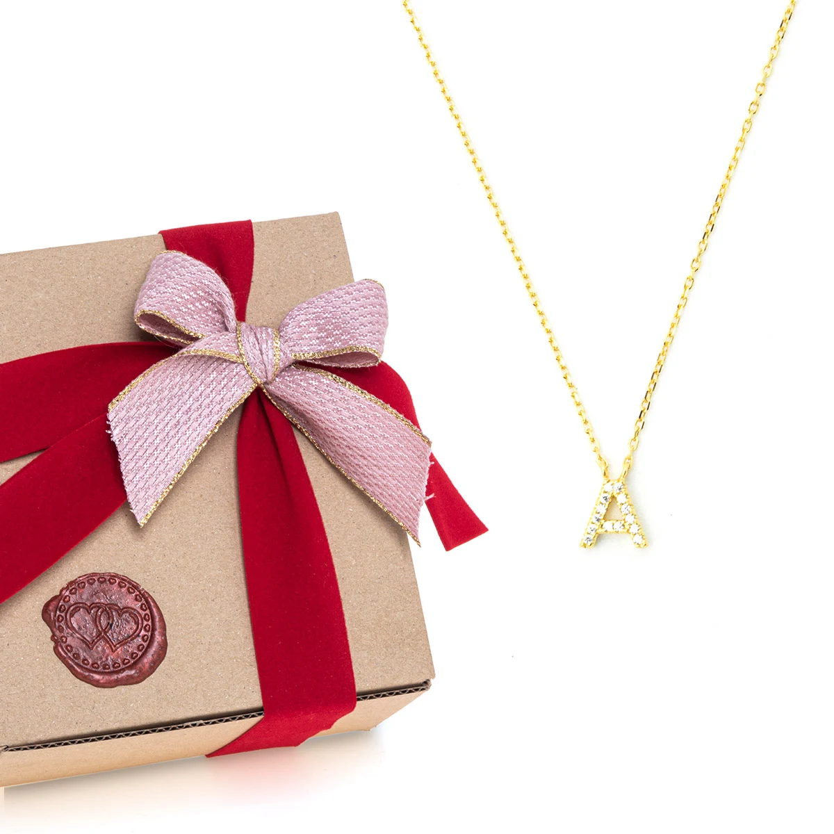 Rose Soleil – Shop online – Set per San Valentino – collana – gioiello regalo San Valentino per la lei – regalo per la fidanzata – Initial