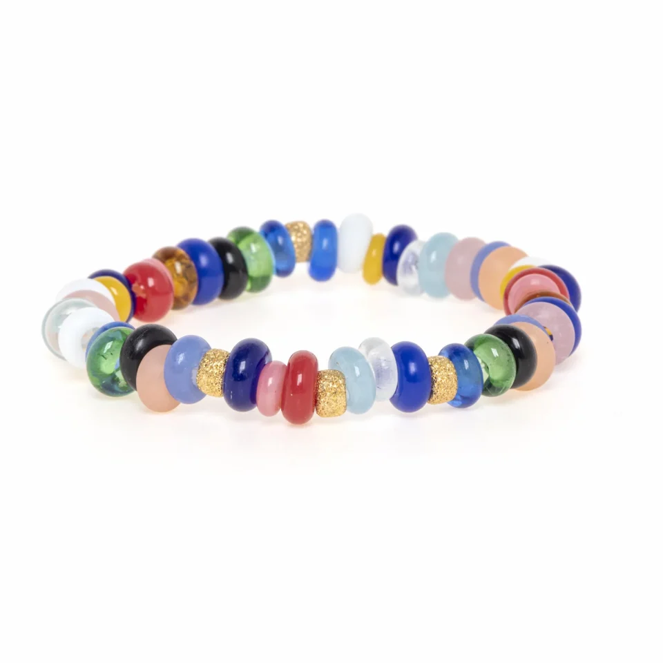 Rose Soleil - Shop online - bracciali da donna - bracciale femminile con tocchi dorati - Clizia