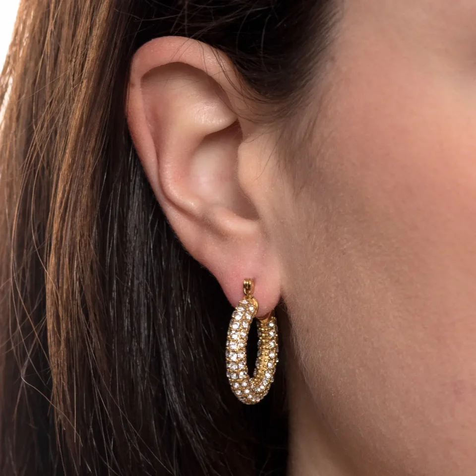 Rose Soleil - Shop online - orecchini da donna - orecchini a cerchio dalla raffinata semplicità - Livia