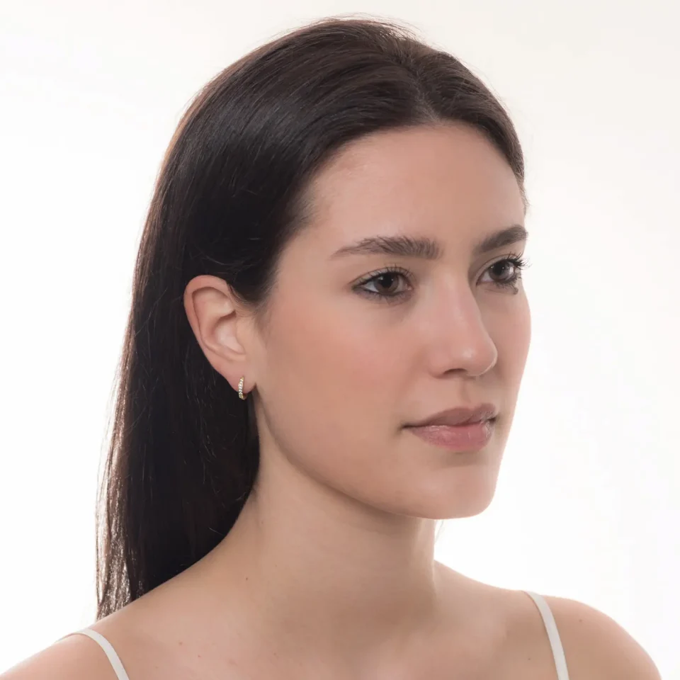 Rose Soleil - Shop online - orecchini da donna - orecchini a cerchio design minimalista - Irene