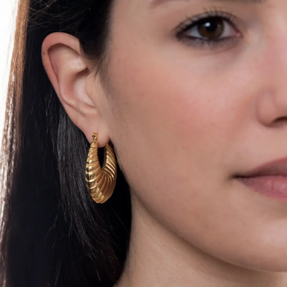 Rose Soleil - Shop online - orecchini da donna - orecchini a cerchio per un look retrò - Elisabetta