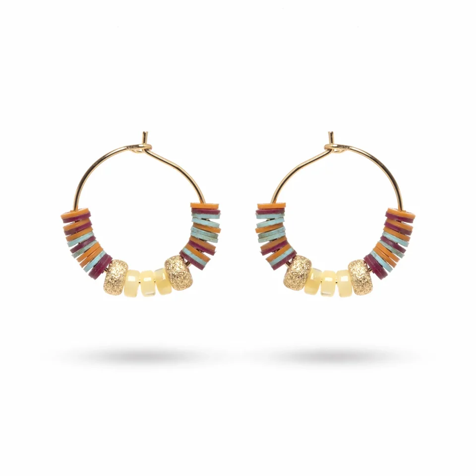 Rose Soleil - Shop online - orecchini da donna - orecchino con cerchietto fine e madreperla - Consuelo
