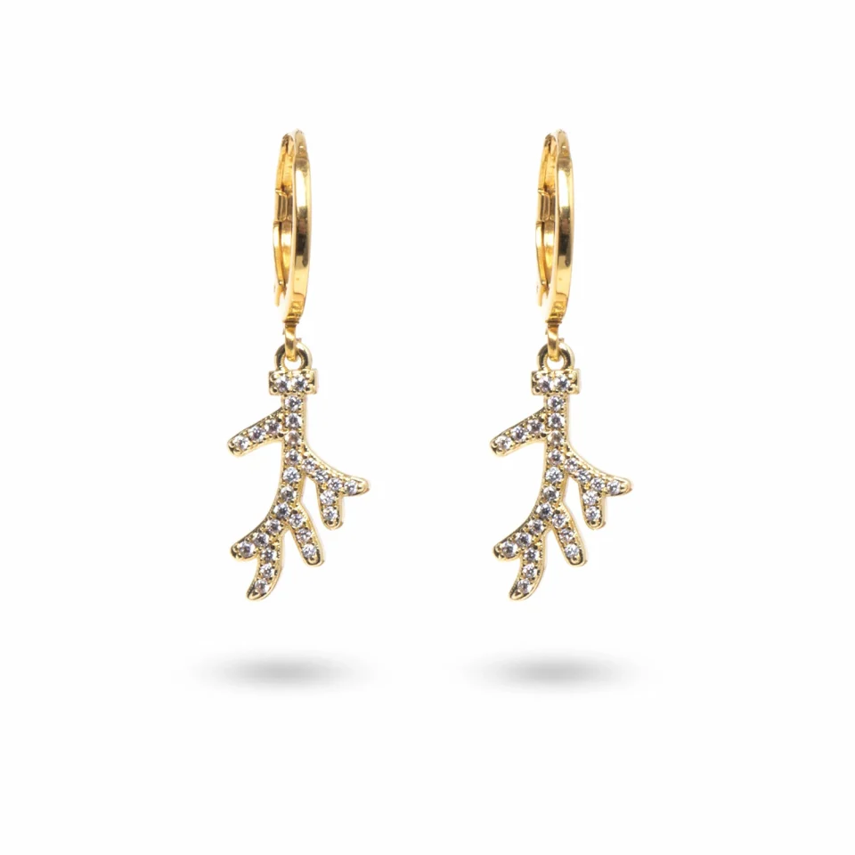 Rose Soleil - Shop online - orecchini da donna - orecchino elgante con pendente e zirconi - Persia