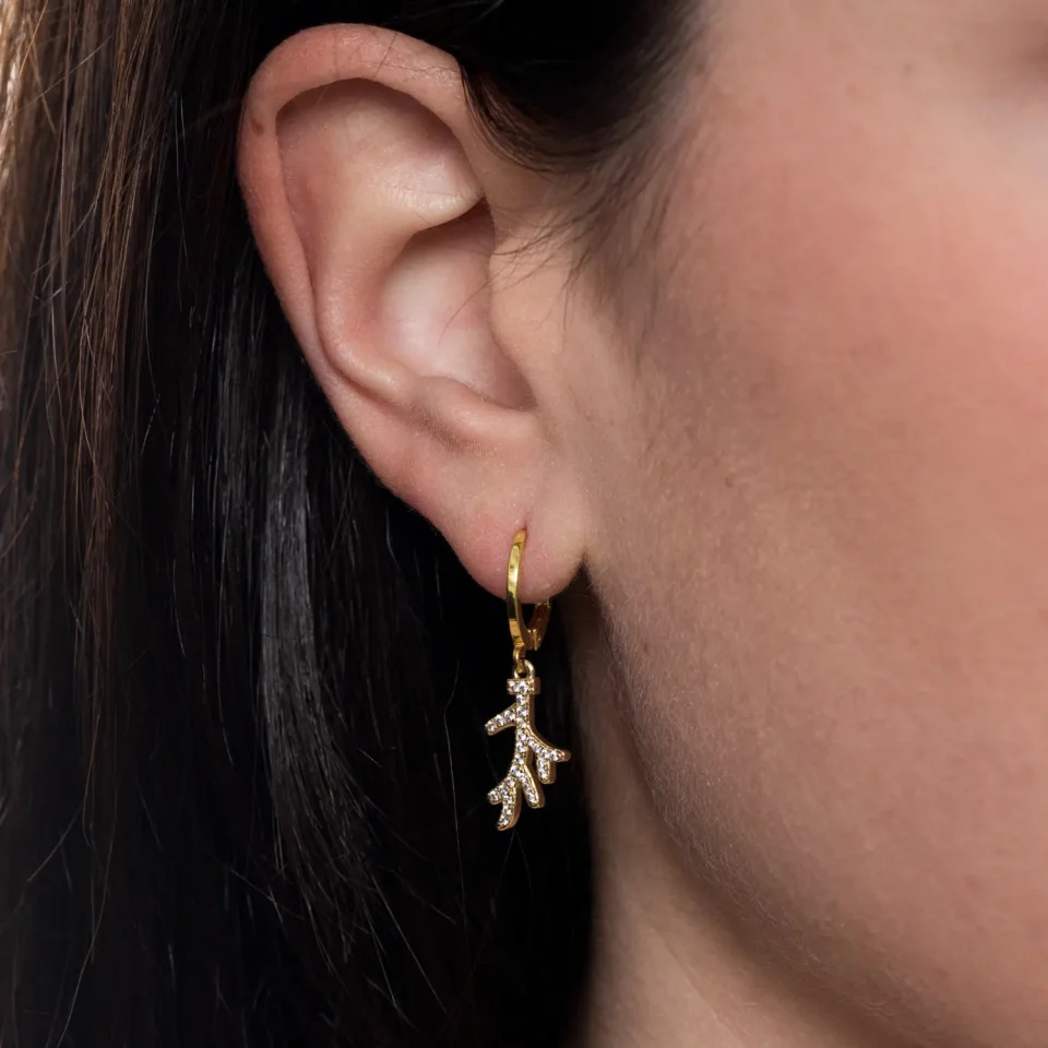 Rose Soleil - Shop online - orecchini da donna - orecchino elgante con pendente e zirconi - Persia