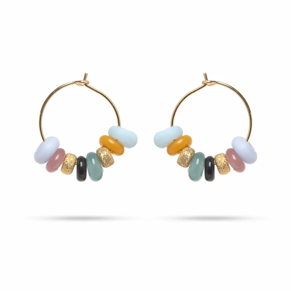 Rose Soleil - Shop online - orecchini da donna - orecchino femminile con tocchi dorati - Ava